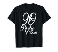 90 Party Crew, Groupe Assorti, 90e Anniversaire de Femme T-Shirt
