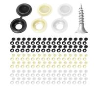 90 Pièces D'Écrous De Plaque D'Immatriculation, 90 Pièces De Vis, Pièces De Fixation De Plaque D'Immatriculation, Cache-Vis De Plaque D'Immatriculation, Kit De Fixation