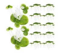 90 Pièces Lentille D'eau Artificielle Flottante 3 Tailles | Décor de Surface, Couverture Flottante pour Poissons et Tortues, Aquascaping, Boutiques Animalières et Accessoires Photo