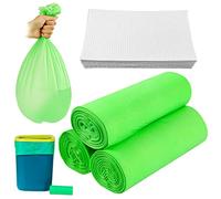 90 Pièces Sacs pour Chaise Percée, avec 60 Coussinets Super Absorbants, Taille Universelle, Sac Jetable pour Toilettes Portables, Chaises Percées de Chevet Adulte, Bassins de Lit Portable (Vert)