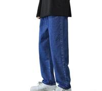 90 % polyester Pantalon droit pour homme Coupe stretch Noir