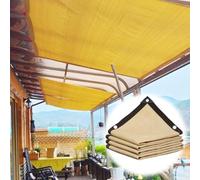 90% Toile D'ombrage pour Le Jardin Filet D'ombrage, 1m 2m 3.0m 4.0m 5m 6m 7m 8m 9m 10m 12m 13m 14.0m 15m Voile D'ombrage Beige, Bâche D'ombrage pour Plantes D'extérieur(Size:2x2.5m(6.6x8.2ft))