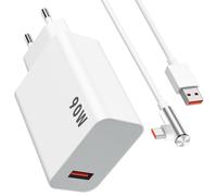 90 W Chargeur Téléphone et Adaptateur USB C 90° pour Xiaomi Poco X7 Pro F6 5G Rapide Charge 6A Charge Turbo Câble Type C 1 mètre pour Xiaomi 15 Ultra 14 Ultra 13 Mi Redmi K80 Redmi Turbo 4 3