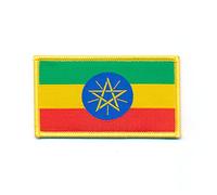 90 x 50 mm Ethiopie Addis Abeba Drapeau Flag Emblem Écusson thermocollant 0877 x