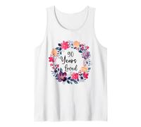 90 Years Loved Floral 90th Birthday Men Women Anniversary Débardeur