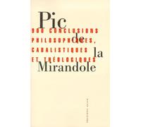 900 conclusions philosophiques, cabalistiques et théologiques