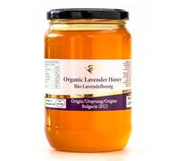 900 g Bio Miel d'abeille de Fleur de Lavande, Cru
