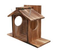 900 g Wooden Squirrel Feeder - Outdoor Feeding House, Funny Table Feeder | Large Waterproof Box for Nots and Corn, Backyard Wildlife Station for Garden Watching, Wooden Setup for Squirrels