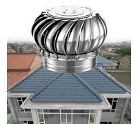900 mm / 35 pouces, 304 ventilateur de toit, résistant aux intempéries, base réglable, robuste, pour conduit de cheminée, installation facile, rotatif sans alimentation, ventilateur étanche à la pluie