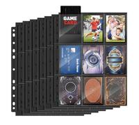 900 Pochettes pour Cartes,50 Pages Double Face Plastique Pochettes Cartes Transparentes,11 Troux Trading Classeur Sleeves Pochettes pour Pokemon,Basketball/Football Porte Carte