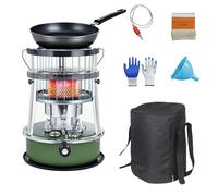 9000 BTU Feu a Petrole Version Améliorée Chauffage Pour Van Chauffage Pour Le Camping, Le Garage, La Maison Et Les Situations D'urgence,militarygreen-completeset