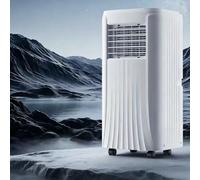 9000 BTU Portable AC, 3-en-1 Refroidisseur d'air et déshumidificateur pour les chambres à 30m2, Réfrigérant R290 Efficace énergétique, Fonctionnement silencieux <52dB avec télécommande, Roues de mobil