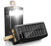 90000mAh Chargeur Solaire 35W Rapide sans Fil Camping Viaggi | Haute capacité, imperméable, avec torche LED intégrée, compatible avec tous les dispositifs électroniques idéal pour les