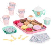 9000310050-Ma Dinette Thé Et Goûter,30 Accessoires,Pour Poupons-Poupées,Dès 18 Mois