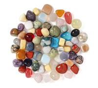 900g Pierres Naturelles Mélangées, Pierres de Chakra de Cristal de Guérison de taille 2-3cm pour la Décoration, l'Artisanat, la Guérison par le Cristal, la Bijouterie, la Wicca et le Reiki