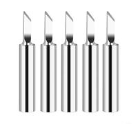 900M-T Lot de 5 embouts de fer à souder en cuivre pour travail SMD - Embouts de rechange résistants à l'oxydation pour outils de station électrique Argenté (900M-T-SK)