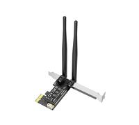 900Mbps WiFi6 PCIE Adaptador Bluetooth 5.4 PCI Express WiFi Placa de Rede WPA3 Alto Ganho para Desktop 802.11ax