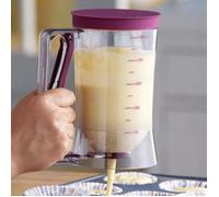 900ml Flacon doseur pour pâte - Pâte à crêpes Distributeur de pâte Scoop Verre gradué Cupcake Entonnoir Pâte avec mesure étiquette