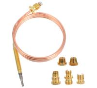 900mm Kit de Thermocouple de Remplacement en Cuivre pour Appareils à Gaz | Capteur Haute Précision, Sécurité Renforcée, Pièces Incluses avec Raccords, pour Cheminées à Gaz et Chauffage
