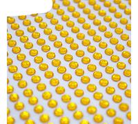 900pcs / lot 4mm Acrylique Strass Artisanat Téléphone PC Voiture Art DIY Stickers Bling Strass Auto-Adhésif Scrapbooking Autocollants-or