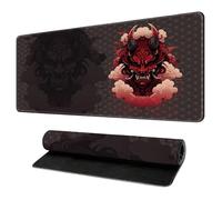 900x400 Tapis de Souris Ordinateur Portable Joueur Art Japonais Grand Format Confortable Bords Cousus Base Gomme Tapis de Jeu pour PC et Clavier