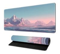 900x400 Tapis de Souris Ordinateur Portable Joueur Art Japonais Grand Format Confortable Bords Cousus Base Gomme Tapis de Jeu pour PC et Clavier
