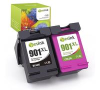 901 901 XL Remplacement pour Cartouche HP 901 Noir et Couleur Cartouche encre HP 901 901 HP 910 xl pour Officejet 4500 G510 J4524 J4535 (1 noir 1 trichrome)