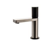 Essebagno Exil mitigeur lavabo bas façon inox et noir
