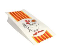 90147 Lot de 1000 sachets de poulet en papier avec insert en polyéthylène 28 x 13 cm