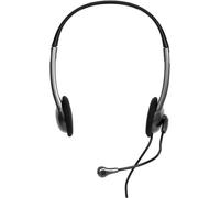 [901603] PORT DESIGNS Casque Arceau Bureau/Centre d'appels Noir Binaural Jack...