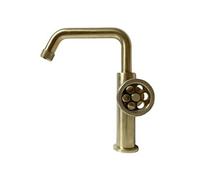 9018708 Indus mitigeur lavabo bas or brossé