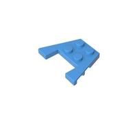 90194 Plaque Circulaire Coin 3x4 avec Encoches de Studs 50 Pièces GDS-725 Compatible avec Lego Briques de Construction Couleur Blu Medio