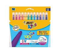 [902080] BIC Etui de 12 feutres de coloriage KIDS COULEUR BABY Pointe Boule B...