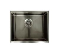 Essebagno Luisa évier 1 cuve seule 55x45 en inox gris gun métal