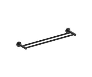 9025362 Luisa porte serviettes 2 barres en inox noir