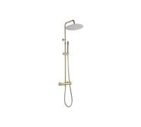 Delice II Colonne de douche avec Mitigeur Mécanique - Pomme de tête 30cm - Or brossé - Essebagno