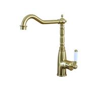 Robinet évier pour cuisine rétro vintage Leeds ESSEBAGNO - or brossé