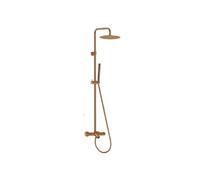 Essebagno Luisa II 250 colonne bain-douche thermostatique cuivre brossé