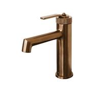 Essebagno Molette mitigeur lavabo bas cuivre brossé