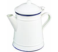 [903210] IBILI Cafetière Conique Acier Emaillé Vitrifié Blanche 1 l
