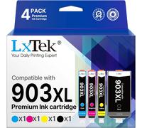 903Xl 903 Cartouche D'Encre Compatible Pour Cartouche Hp 903 Xl Cartouche Pour Hp Officejet 6950 6951 Officejet Pro 6960 6970 6974 Cartouche Pour Hp 903Xl (Noir Cyan Magenta Jaune, 4 Pack)