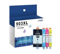 903XL 903 Cartouches d'encre Remplacement pour HP OfficeJet Pro 6950 6960 6970 Tout-en-Un, Haut Rendement Multipack 1500 Pages,4 Color-4 Pack