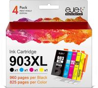 903Xl 903 Xl Cartouche Compatible Pour Hp 903Xl Pour Hp Offic 6950 6960 Offic Pro 6970 6960 All-In-One Imprimante Pour 903Xl Pack De 4 Cartouches