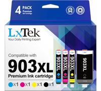 903Xl Cartouche D'Encre Compatible Pour Hp 903 Xl Cartouche Pour Hp Officejet 6950 6951 Pour Officejet Pro 6960 6970 6974 Compatible Cartouche Pour Hp 903Xl Pack De 4 Cartouches (4 Pack)