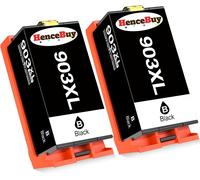 903XL Noir Cartouches d'encre for Cartouche HP 903 XL Compatible avec HP OfficeJet 6950 6960 HP Officejet Pro 6970 6960 All-in-One Imprimante Grande Capacité (2 Noir)