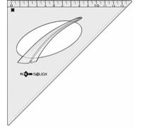 [904645-5] JPC CREATIONS Lot de 5 Equerres ISOLIGN en plastique Incassable 45...