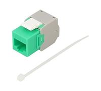 90687 Module RJ45 Trapèze Vert Cat : 6a sur Câble Prise RJ45 -20-85°C GOOBAY