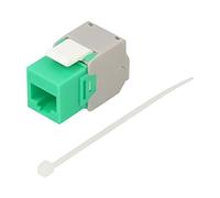 90687 Module RJ45 Trapèze Vert Cat : 6a sur câble RJ45 Femelle -20-85°C GOOBAY