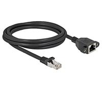 90778 Rallonge Ethernet S/FTP Cat : 6a prise RJ45, connecteur RJ45 DELOCK