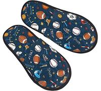 908 Chaussons Femme Homme Football Rugby Base-Ball Sport Maison Pantoufles Confort Hiver Pantoufles Chaude Chaussures Pour Extérieur Intérieur Voyager M